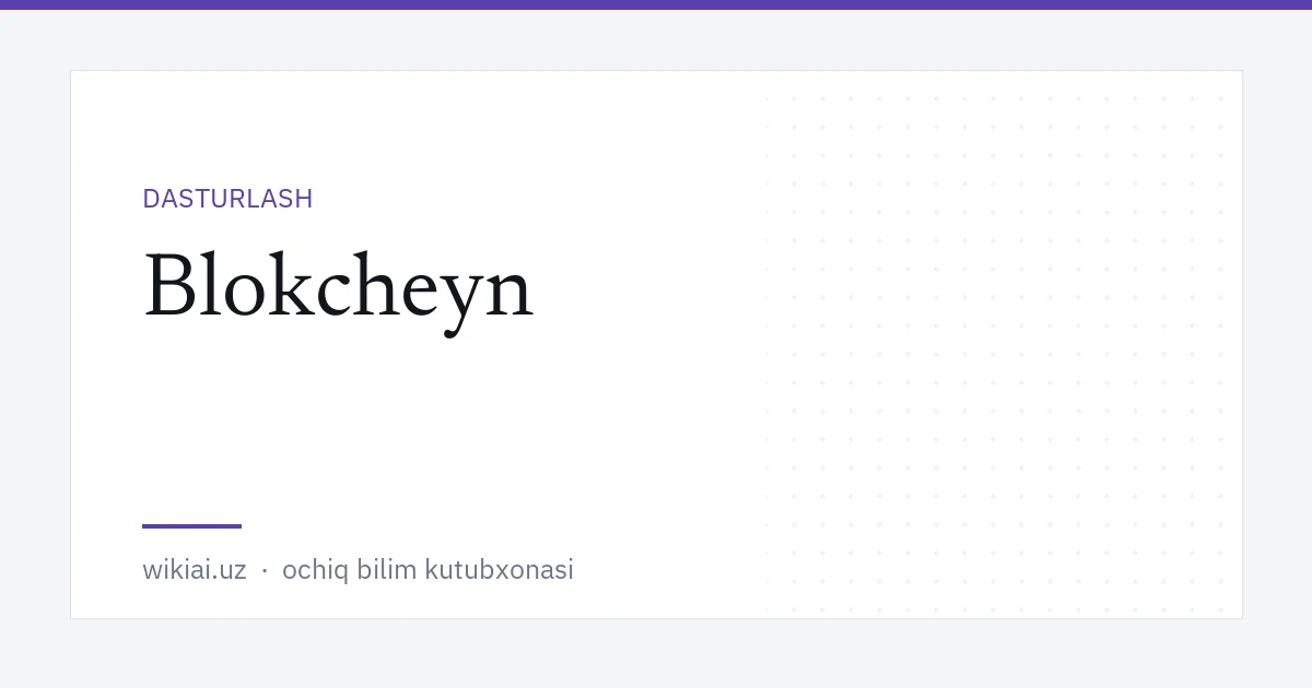 Blokcheyn