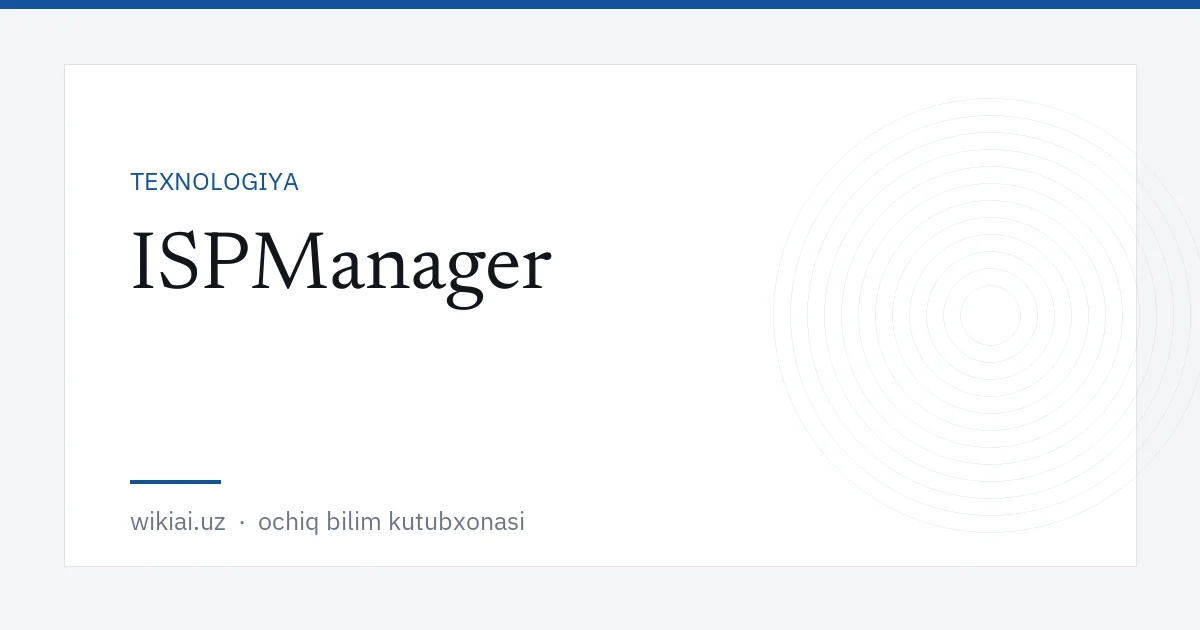 ISPManager