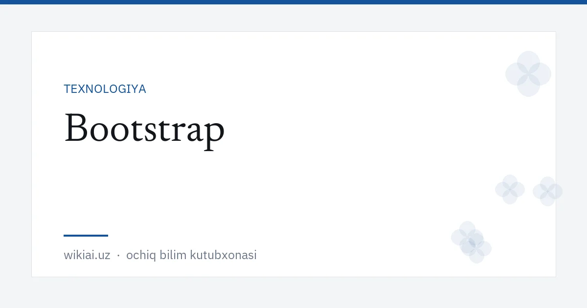 Bootstrap