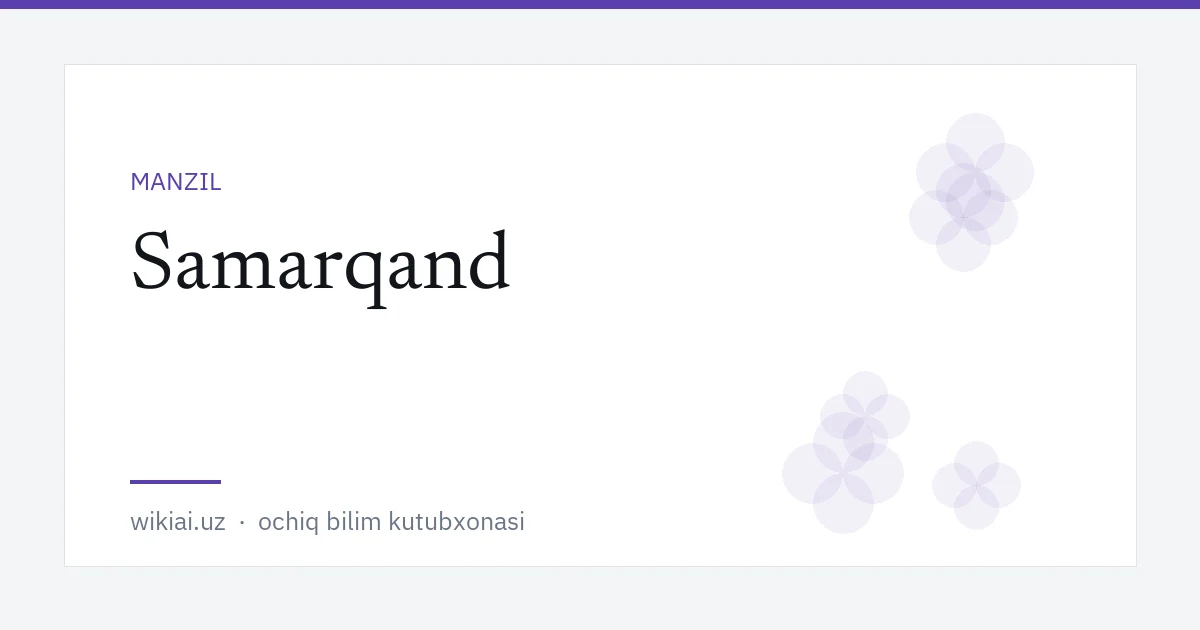 Samarqand