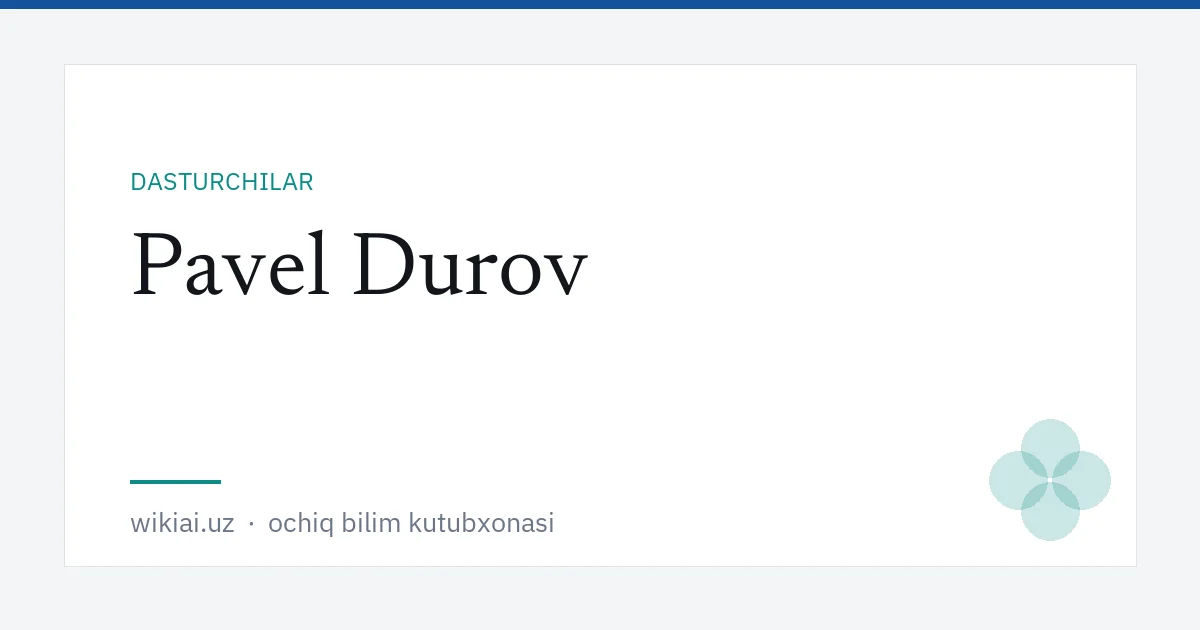 Pavel Durov