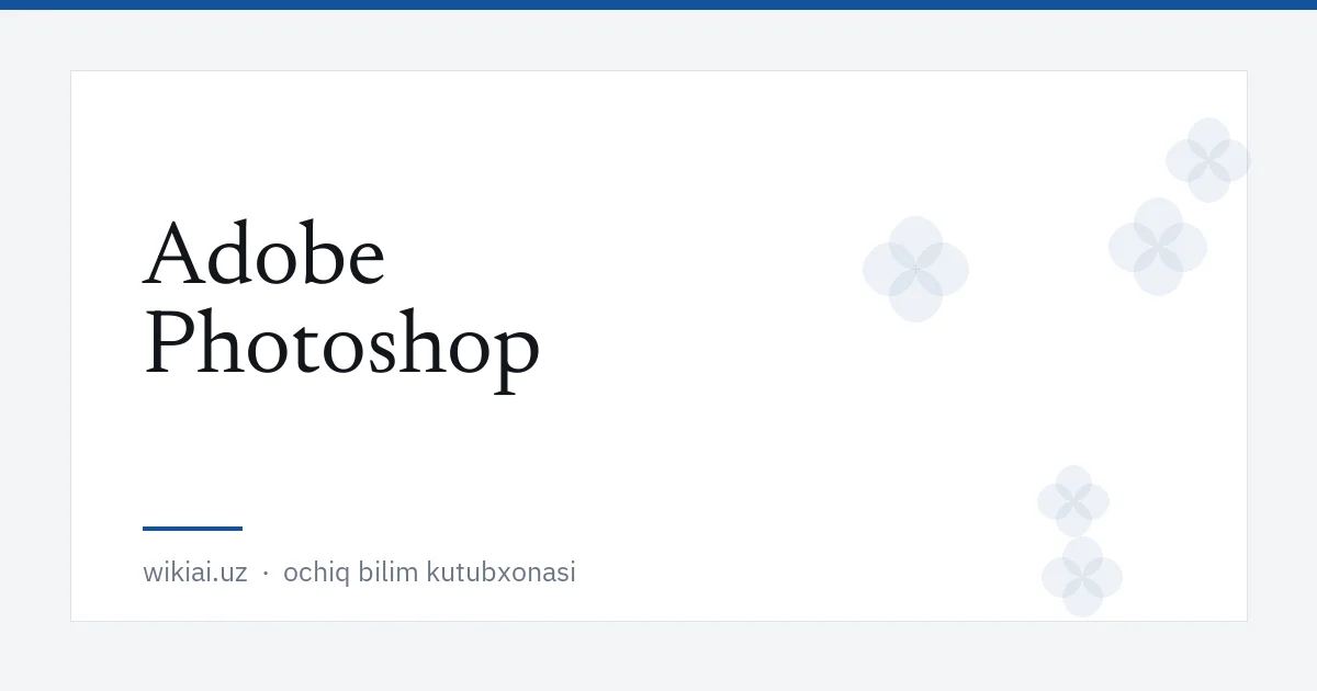 Adobe Photoshop