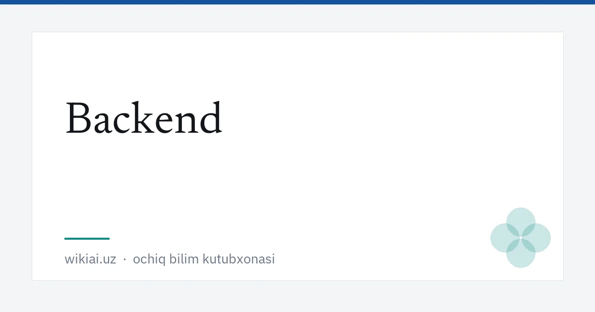 Backend