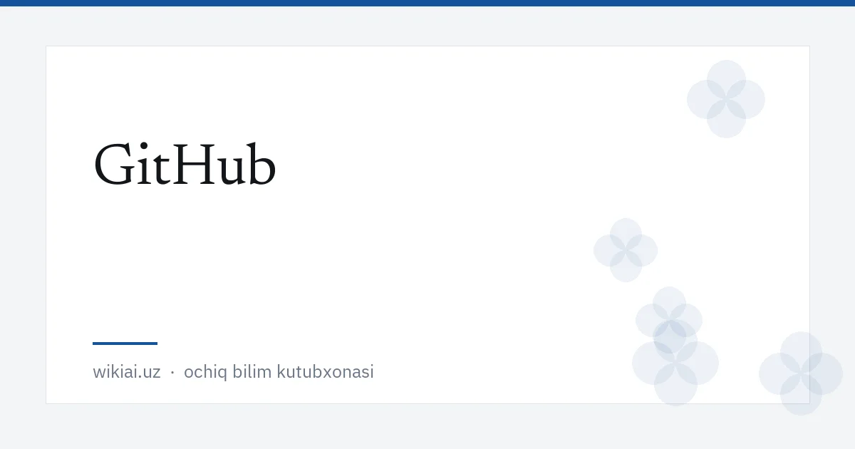 GitHub