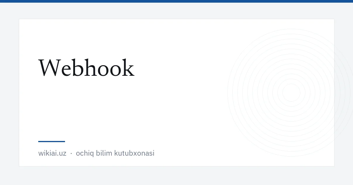 Webhook