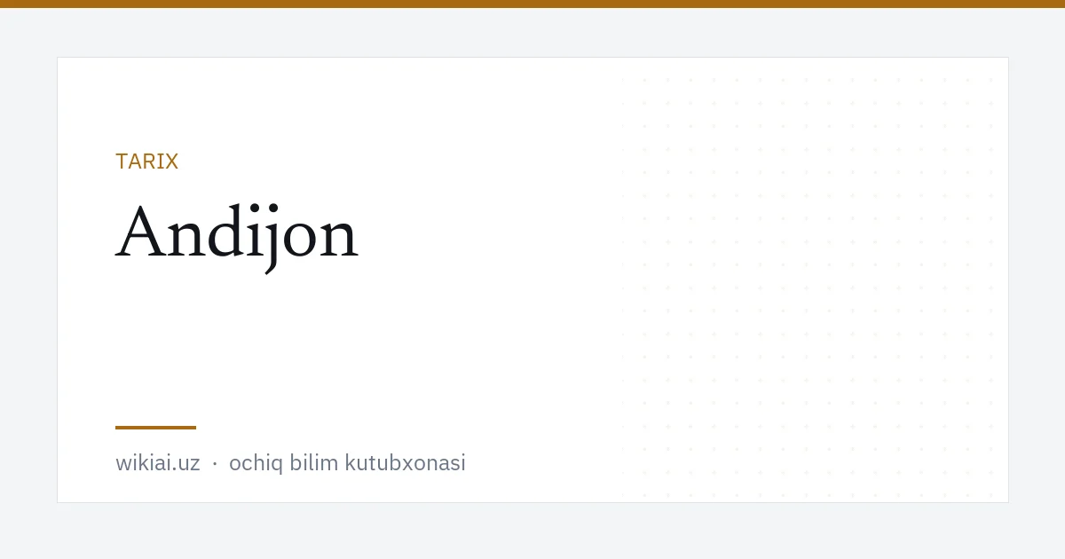 Andijon