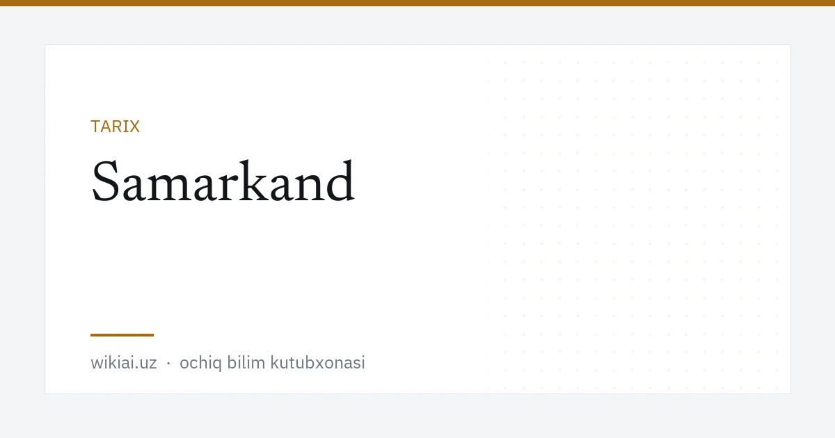 Samarkand