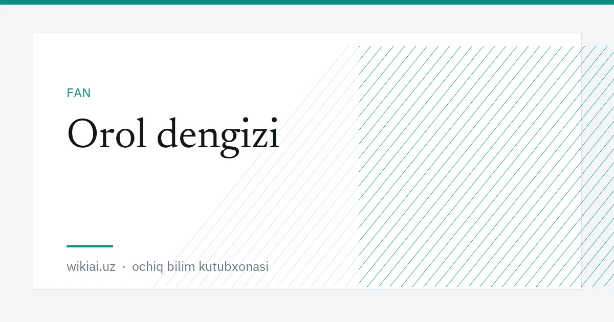 Orol dengizi